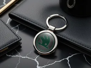 Skoda Designer Schlüsselanhänger Luxus Premium Metall